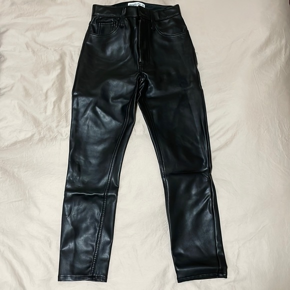 Abercrombie and Fitch Vegan Leather Skinny Pants - Picture 4 of 6